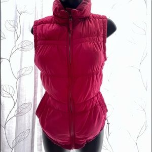 Pink Womens Puffer Vest~S